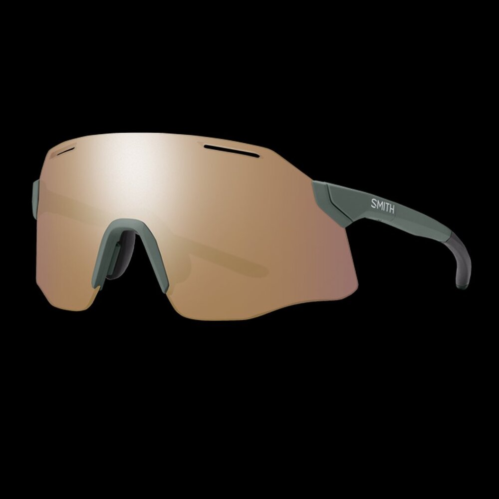 Smith Vert PivLock Sunglasses – Matte Alpine Green, ChromaPop Rose Gold Mirror,